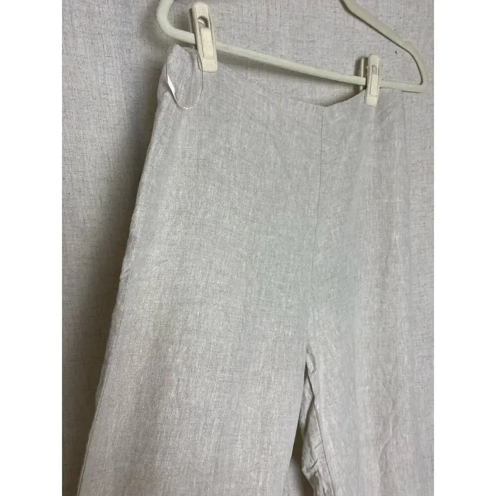 Reformation Scarlett Linen Cream Two Piece Set Size 8